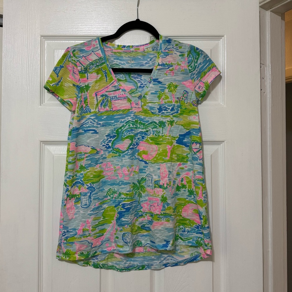 Lilly Pulitzer Etta Top Honda Classic Size XS